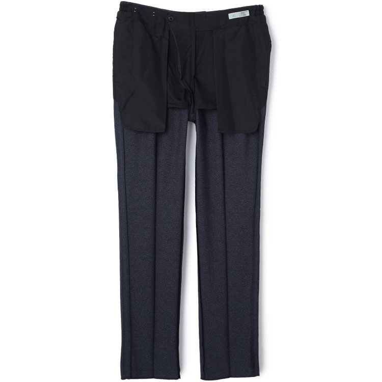 シルバーライン 【CLASSICO TAPERED】【春夏】1タックテーパードパンツ/ネイビー/ウエストシャーリング/4S SUSTAINABILITY&ECOLOGY FABRIC/※裾上げ必要 紺濃色
