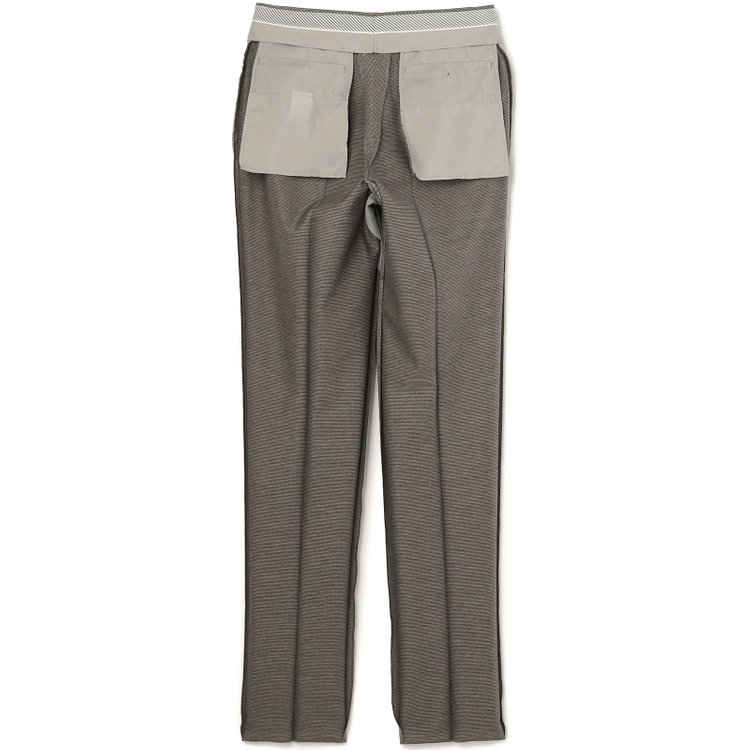 シルバーライン 【5DAYS CLOSET】【RBC】【春夏】1タックテーパードパンツ/グレー×ハウンドトゥース/ウエストムーブ仕様/4S SUSTAINABILITY&ECOLOGY FABRIC/※裾上げ必要 グレー中間