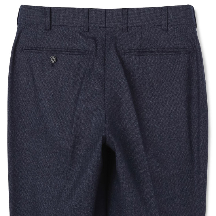 シルバーライン 【発送在庫あり】【CLASSICO TAPERED】【秋冬】2釦シングルスーツ 1タック/ネイビー/Ermenegildo Zegna LOOP woven in italy/※裾上げ必要 青濃色