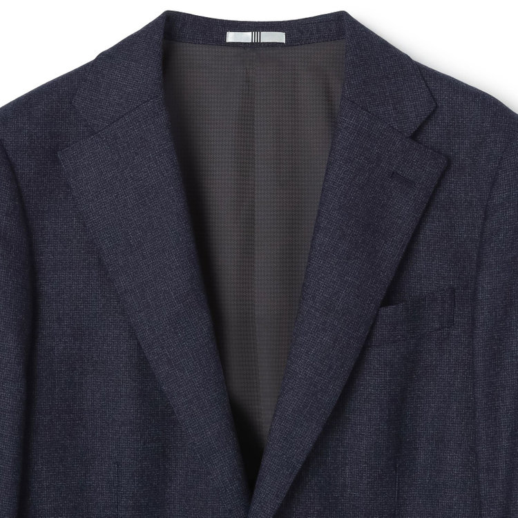 シルバーライン 【発送在庫あり】【CLASSICO TAPERED】【秋冬】2釦シングルスーツ 1タック/ネイビー/Ermenegildo Zegna LOOP woven in italy/※裾上げ必要 青濃色