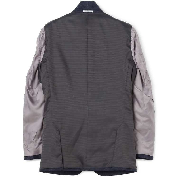 シルバーライン 【発送在庫あり】【CLASSICO TAPERED】【秋冬】2釦シングルスーツ 1タック/ネイビー/Ermenegildo Zegna LOOP woven in italy/※裾上げ必要 青濃色