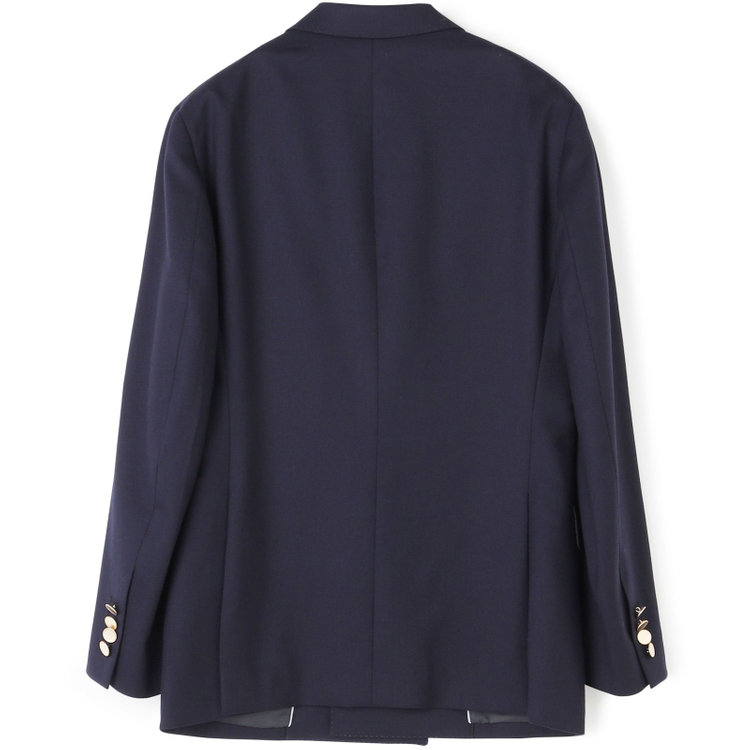 シルバーライン 【CLASSICO TAPERED】【秋冬】ウール6釦2掛けダブルジャケット/ネイビー/チェンジポケット/ゴールド釦/NEW ZEALAND WOOL 紺中間