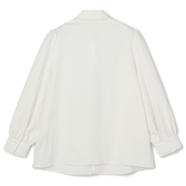 サマンサ 【SUIT SELECT×Samantha Thavasa】【長袖】2WAYフリルタイブラウス/ホワイト 白