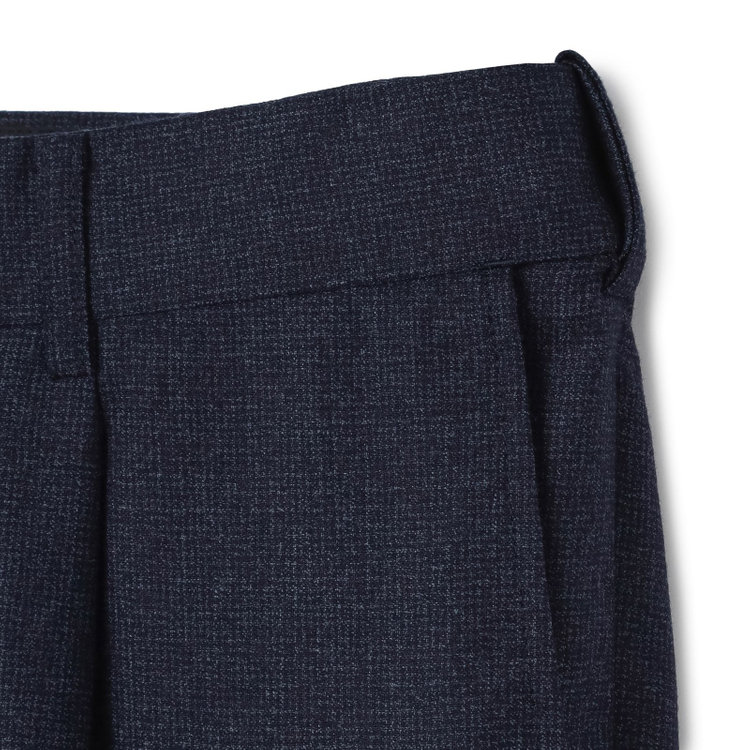 シルバーライン 【発送在庫あり】【CLASSICO TAPERED】【秋冬】2釦シングルスーツ 1タック/ネイビー/Ermenegildo Zegna LOOP woven in italy/※裾上げ必要 青濃色