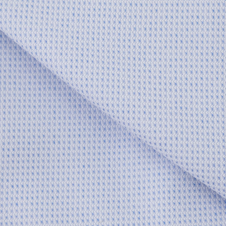 ブラックライン 【発送在庫あり】【WEB限定】【BLACK LINE】ボタンダウンワイシャツ/ブルー＆ホワイト×ドビー/「4S」スーパーノンアイロン・ストレッチ 青中間