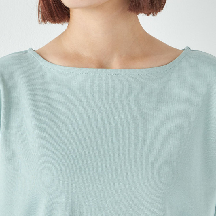シルバーライン 【SILVER LINE/5分袖】パフスリーブカットソー/グリーン 緑淡色