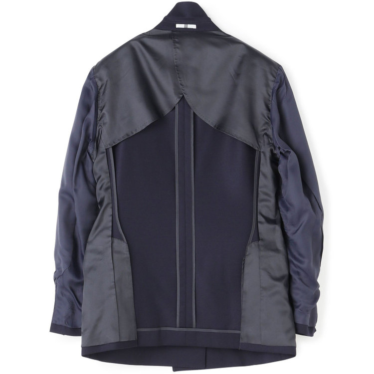 シルバーライン 【CLASSICO TAPERED】【秋冬】ウール6釦2掛けダブルジャケット/ネイビー/チェンジポケット/ゴールド釦/NEW ZEALAND WOOL 紺中間
