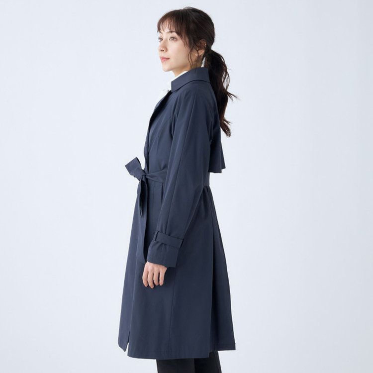 スーツセレクト 【SUIT SELECT×Samantha Thavasa】バックプリーツ トレンチコート/ネイビー 紺中間