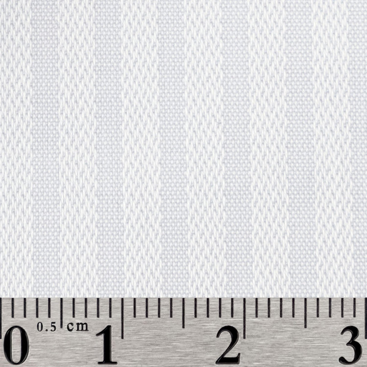 スーツセレクト 【国内縫製】【パターンオーダー】【形態安定】ワイシャツ/サックス×ドビーストライプ/シルクプロテイン（光沢）加工(COTTON100%) ブルー系(青)