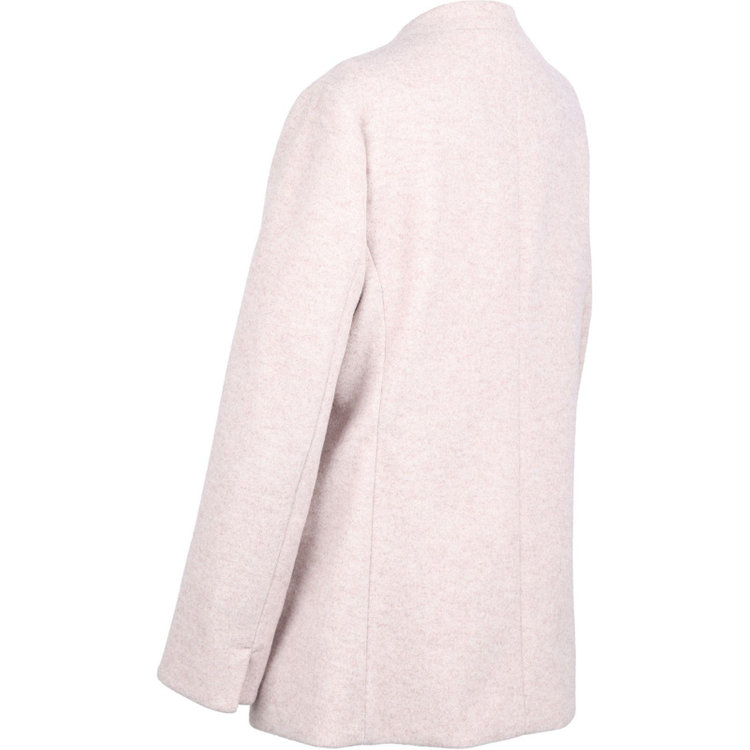 ブラックライン 【SL】【秋冬】ホック留めノーカラージャケット/ベージュ/ダブルジャージー素材 ベージュ系(薄茶)