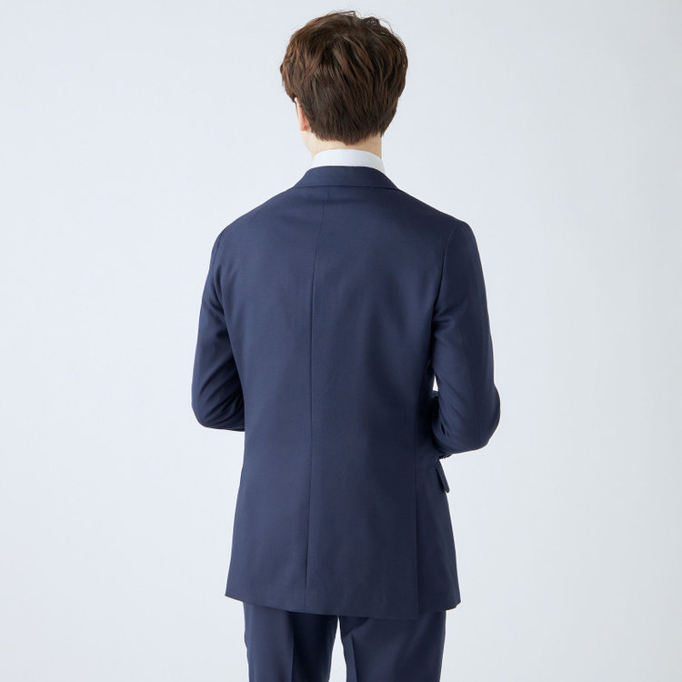 シルバーライン 【CLASSICO TAPERED】【秋冬】2釦シングルスーツ 1タック/ネイビー/super extra fine merino wool Raymond/※裾上げ必要 紺中間