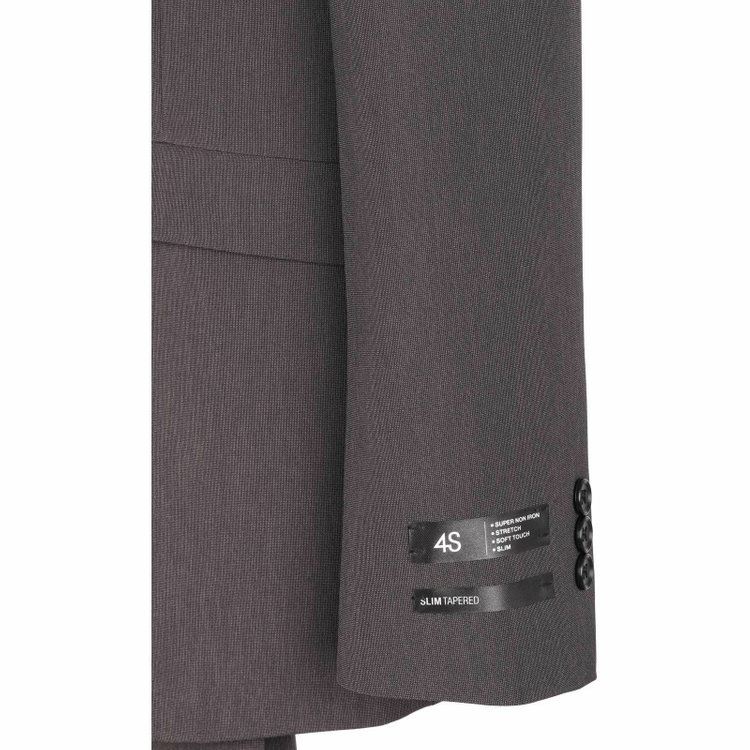 スーツセレクト 【WEB限定/OUTLET】【SLIM TAPERED_2】【春夏】2釦シングルスーツ 0タック/グレー/4S グレー系(灰)