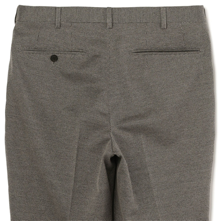 シルバーライン 【5DAYS CLOSET】【RBC】【春夏】1タックテーパードパンツ/グレー×ハウンドトゥース/ウエストムーブ仕様/4S SUSTAINABILITY&ECOLOGY FABRIC/※裾上げ必要 グレー中間