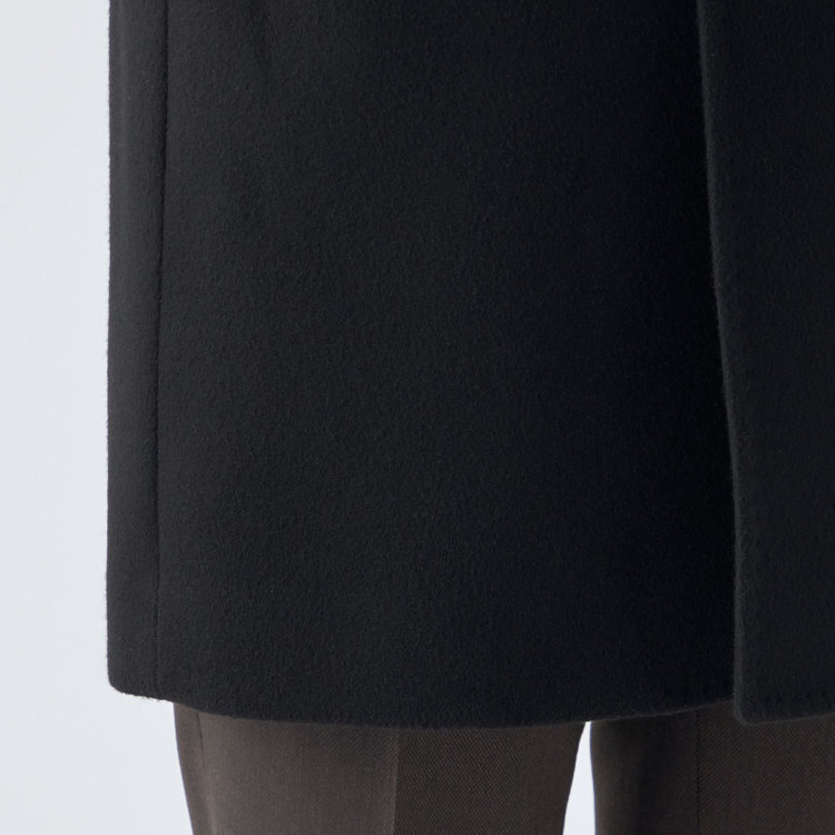 ブラックライン 【BL】ウールチェスターコート/ブラック×ソリッド/NEW ZEALAND WOOL LIMITED EDITION 黒