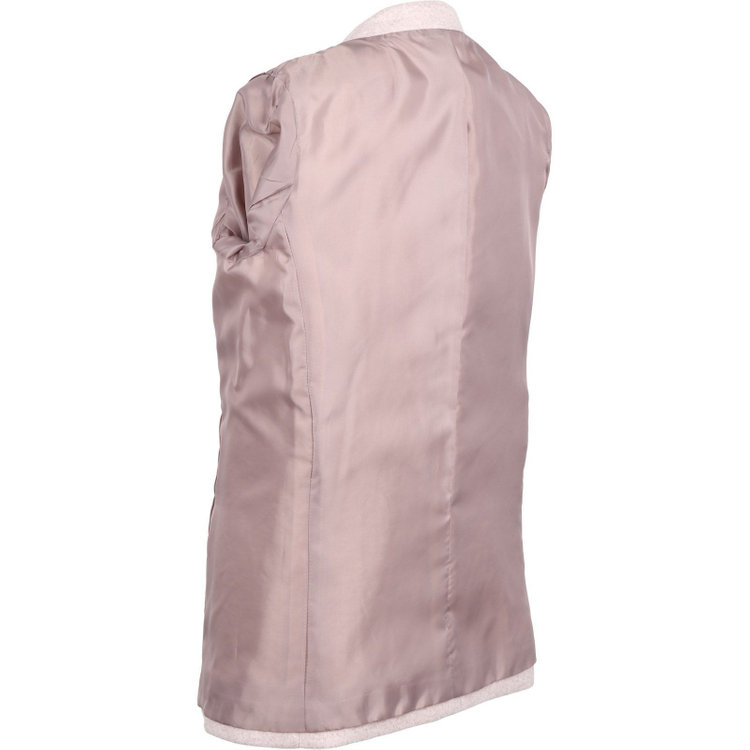 ブラックライン 【SL】【秋冬】ホック留めノーカラージャケット/ベージュ/ダブルジャージー素材 ベージュ系(薄茶)