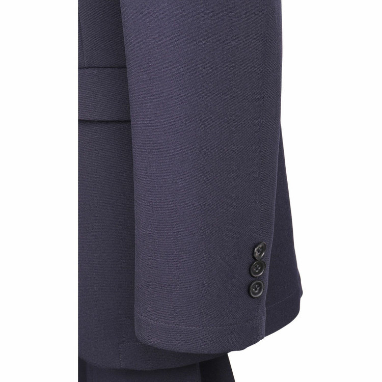 ブラックライン 【WEB限定/OUTLET】【発送在庫あり】【BL/4S WORK】【WEB限定】【年間】2釦シングルスーツ 0タック/ネイビー/ドローコード&ウエストシャーリング/※パンツ裾上げ済仕様 ネイビー系(紺)