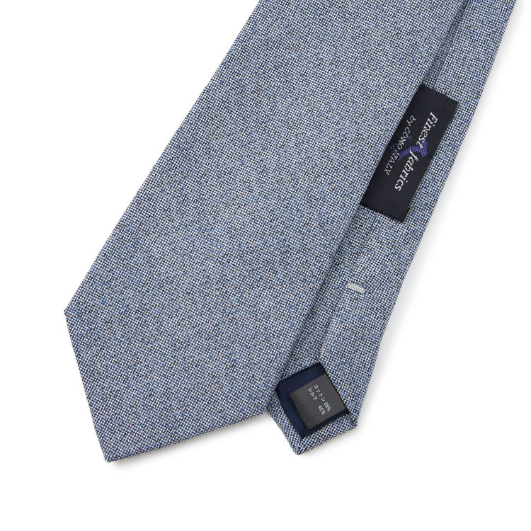 シルバーライン 【SILVER LINE】コットンシルクソリッド系ネクタイ 8.5cm幅/ネイビー/Finest fabrics by COMO ITALY その他