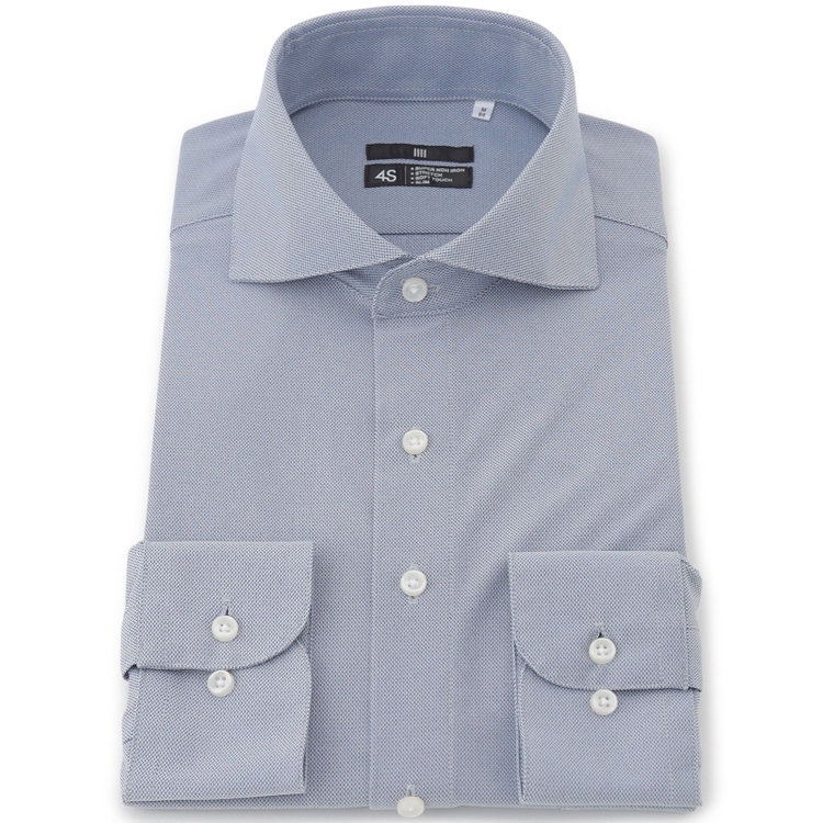 発送在庫あり】【BLACK LINE】ホリゾンタルワイドカラーワイシャツ