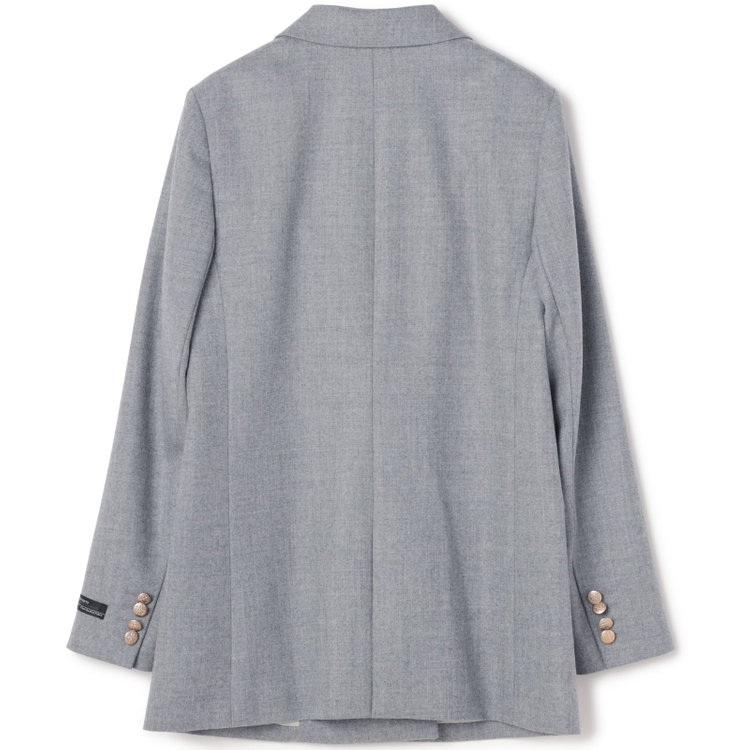 シルバーライン 【発送在庫あり】【SL】【秋冬】ウール6釦2掛けダブルジャケット/グレー/ゴールド釦/ヨコストレッチ グレー淡色
