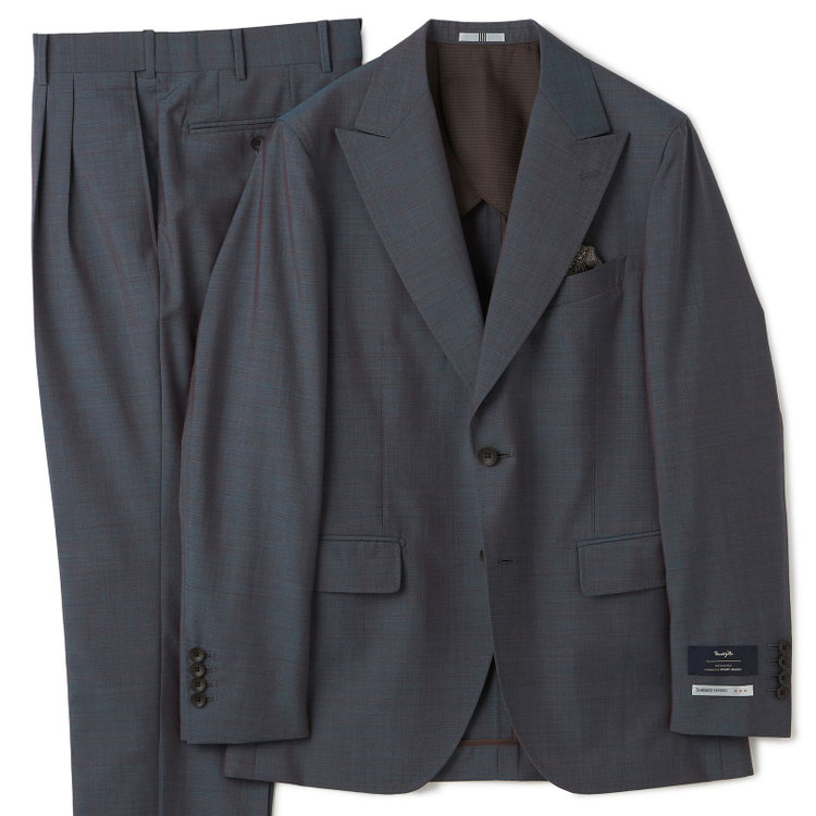シルバーライン 【CLASSICO TAPERED】【春夏】2釦ピークドラペルスーツ 2タック/グレー/MARZOTTO/※裾上げ必要 その他