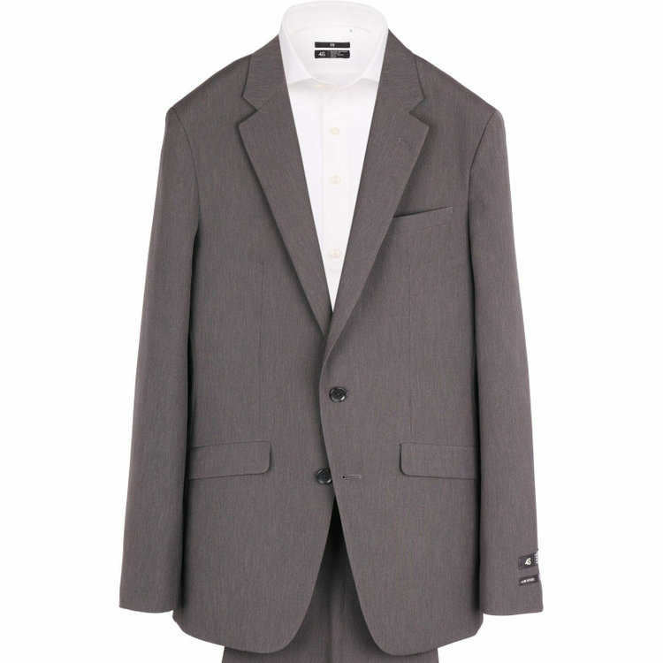 スーツセレクト 【WEB限定/OUTLET】【SLIM TAPERED_2】【春夏】2釦シングルスーツ 0タック/グレー/4S グレー系(灰)