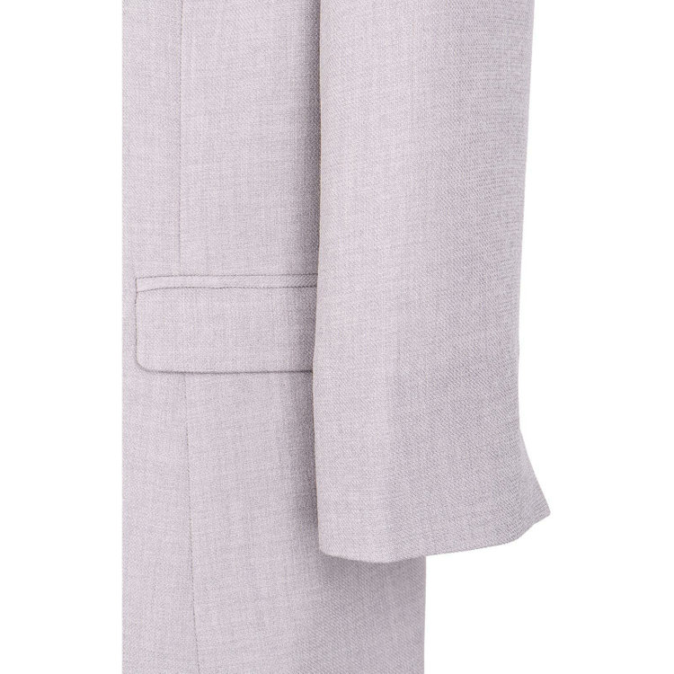 ブラックライン 【WEB限定/OUTLET】【SL】【春夏】ノーカラー七分袖ジャケット/グレー/ウォッシャブル グレー系(灰)