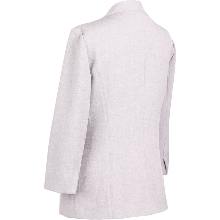 ブラックライン 【WEB限定/OUTLET】【SL】【春夏】ノーカラー七分袖ジャケット/グレー/ウォッシャブル グレー系(灰)