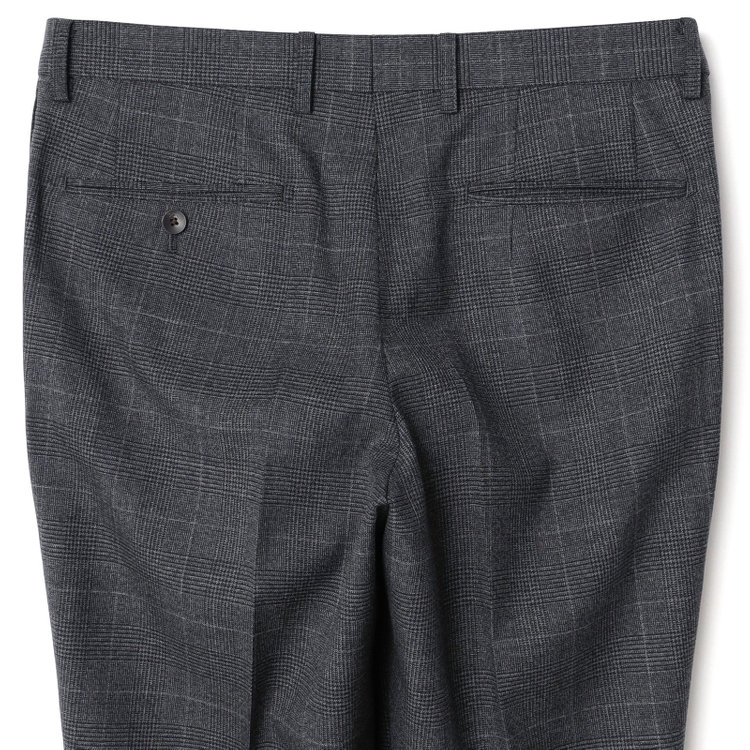 シルバーライン 【発送在庫あり】【CLASSICO TAPERED】【秋冬】スペアパンツ付き/2釦シングルスーツ 1タック/グレー×グレンチェックオーバーペン/ウォッシャブル/※裾上げ必要 グレー中間