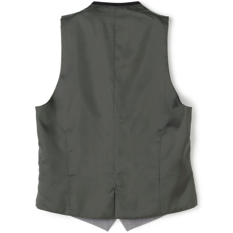 ブラックライン 【BLACK LINE】【年間】リバーシブルジレ(ベスト)/ブラック×ソリッド＆グレー×ソリッド グレー中間