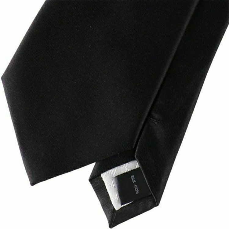 シルバーライン 【SL】シルクソリッドネクタイ 8.0cm幅/ブラック/弔事対応 その他