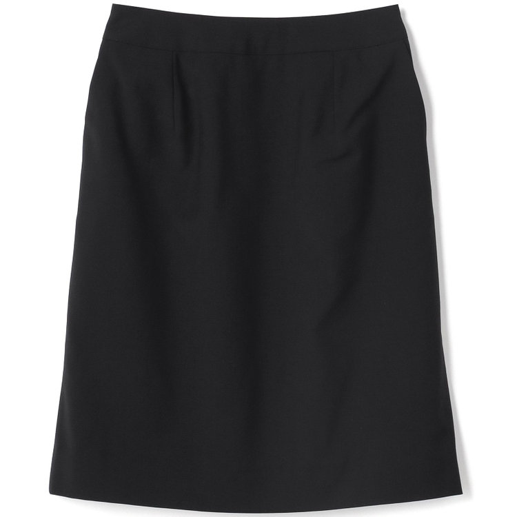 ブラックライン 【SUIT SELECT×Samantha Thavasa】【年間】バックフレアセミタイトスカート/究極のブラック/4S/マシンウォシャブル 黒