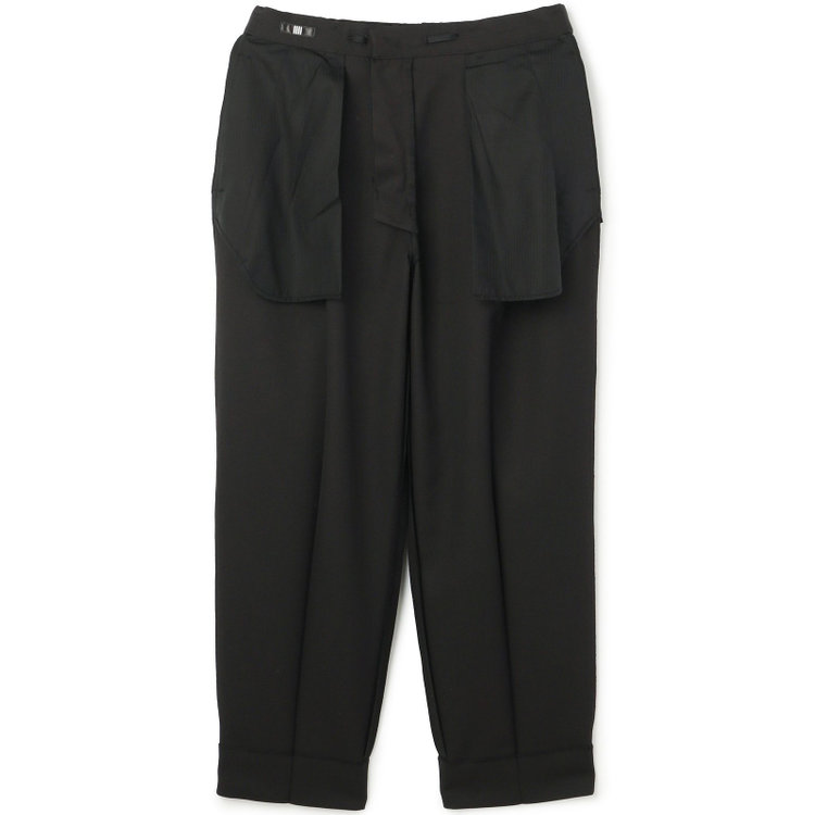 ブラックライン 「TailoredCasual」【春夏】バレルパンツ/ブラック/※裾上げ済仕様　 黒