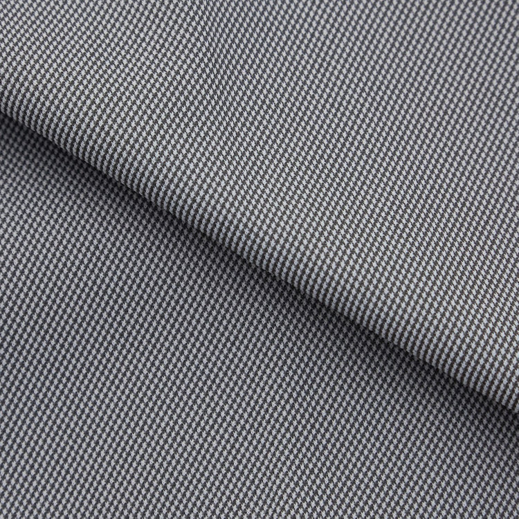 ブラックライン 【発送在庫あり】【WEB限定】【BLACK LINE】ホリゾンタルワイドワイシャツ/グレー×ドビー/釦・釦付糸：グレー/「4S」スーパーノンアイロン・ストレッチ グレー中間