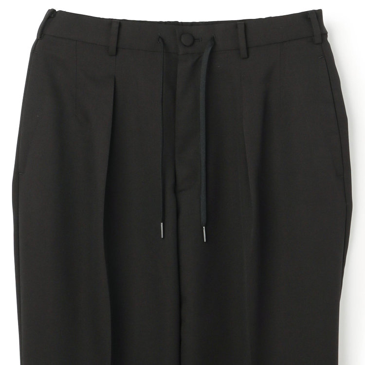 ブラックライン 「TailoredCasual」【春夏】バレルパンツ/ブラック/※裾上げ済仕様　 黒