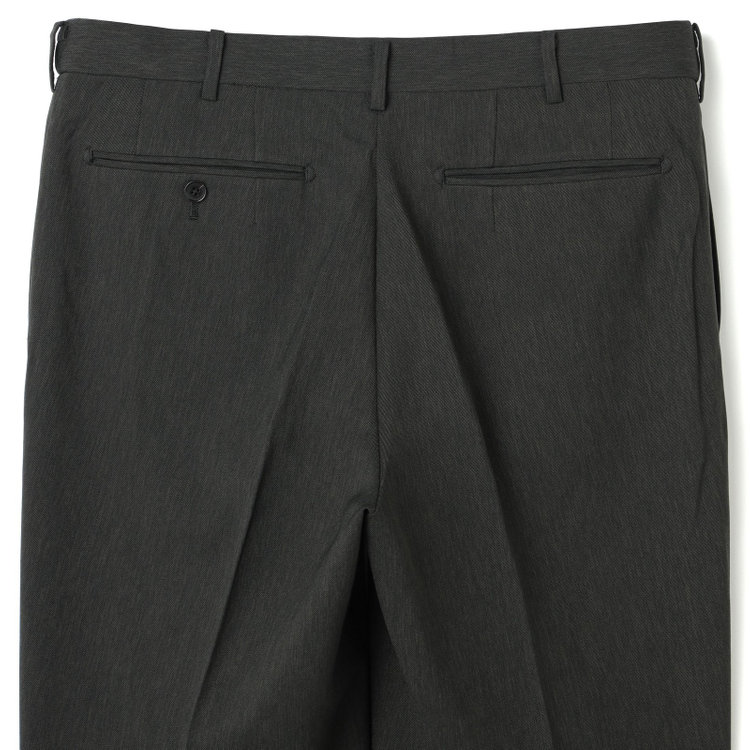 シルバーライン 【CLASSICO TAPERED】【春夏】1タックテーパードパンツ/カーキ/ウエストムーブ仕様/4S SUSTAINABILITY&ECOLOGY FABRIC/※裾上げ済仕様 緑濃色