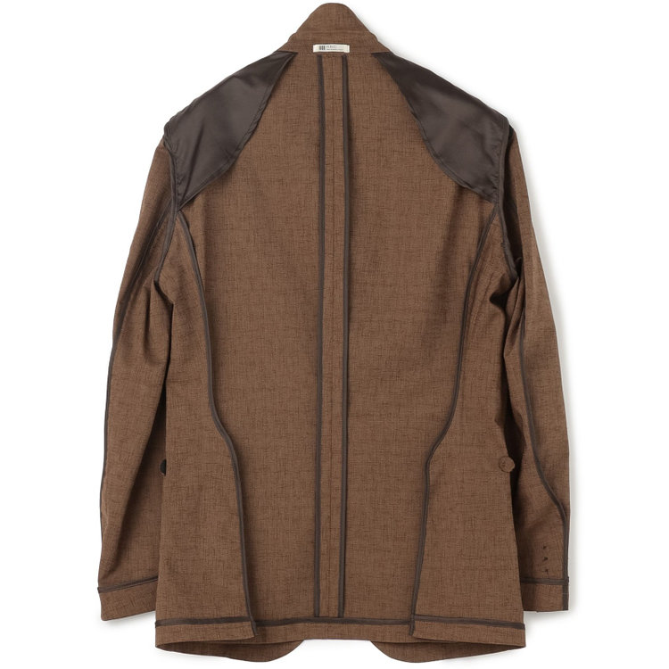 シルバーライン 【発送在庫あり】【RBC】【春夏】ポリエステル2釦ジャケット/ブラウン/パッチポケット/4S SUSTAINABILITY&ECOLOGY FABRIC 茶中間