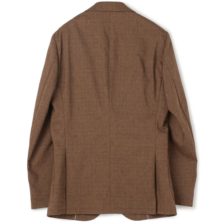 シルバーライン 【発送在庫あり】【RBC】【春夏】ポリエステル2釦ジャケット/ブラウン/パッチポケット/4S SUSTAINABILITY&ECOLOGY FABRIC 茶中間