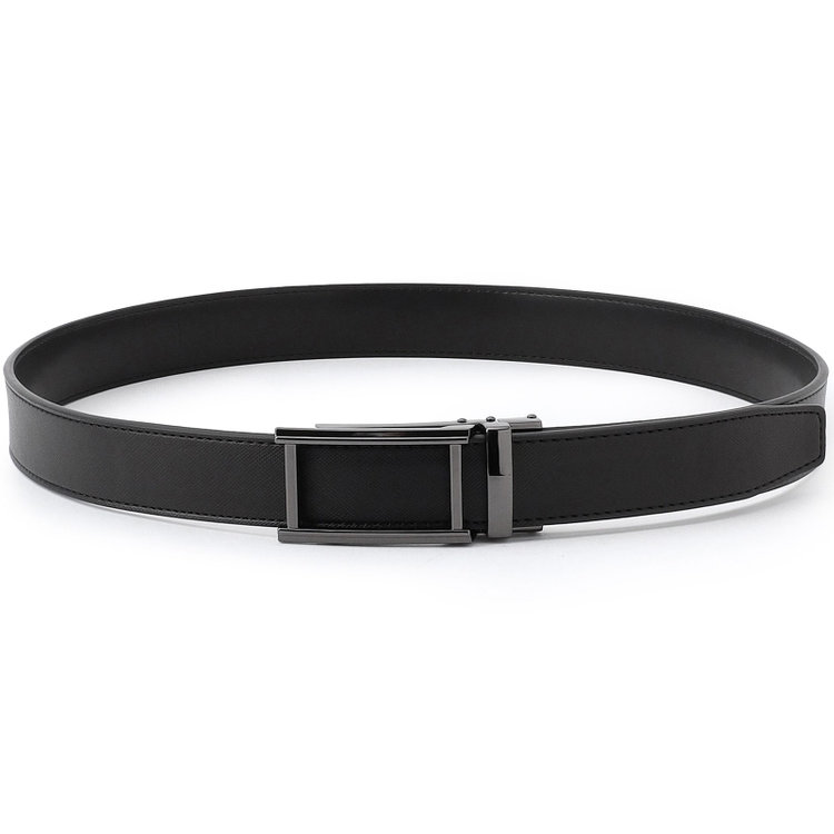 シルバーライン 【フリーアジャスト仕様/5mm間隔/32段階】バックルベルト 3.0cm幅/ブラック(ウエスト94cmまで対応) 黒