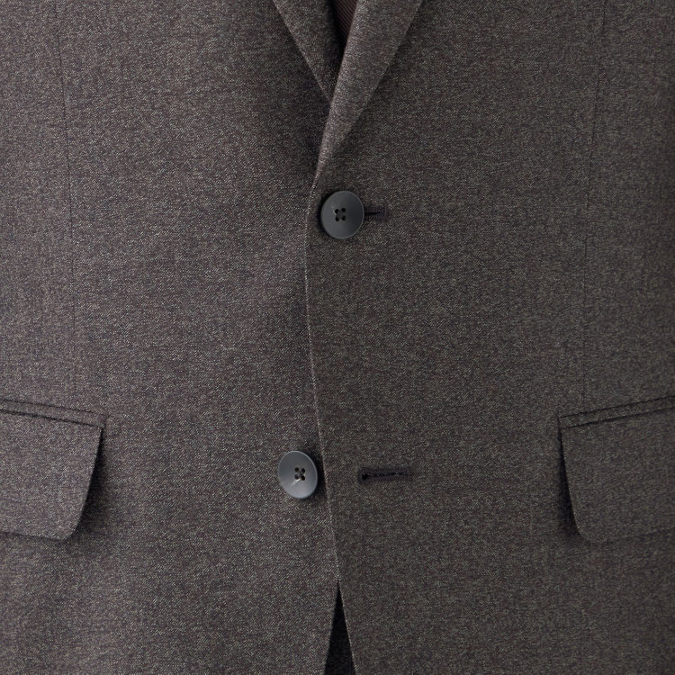 シルバーライン 【発送在庫あり】【CLASSICO TAPERED】【秋冬】2釦シングルスーツ 1タック/ブラウン/CANONICO 1663 fabric made in italy/※裾上げ必要 茶中間