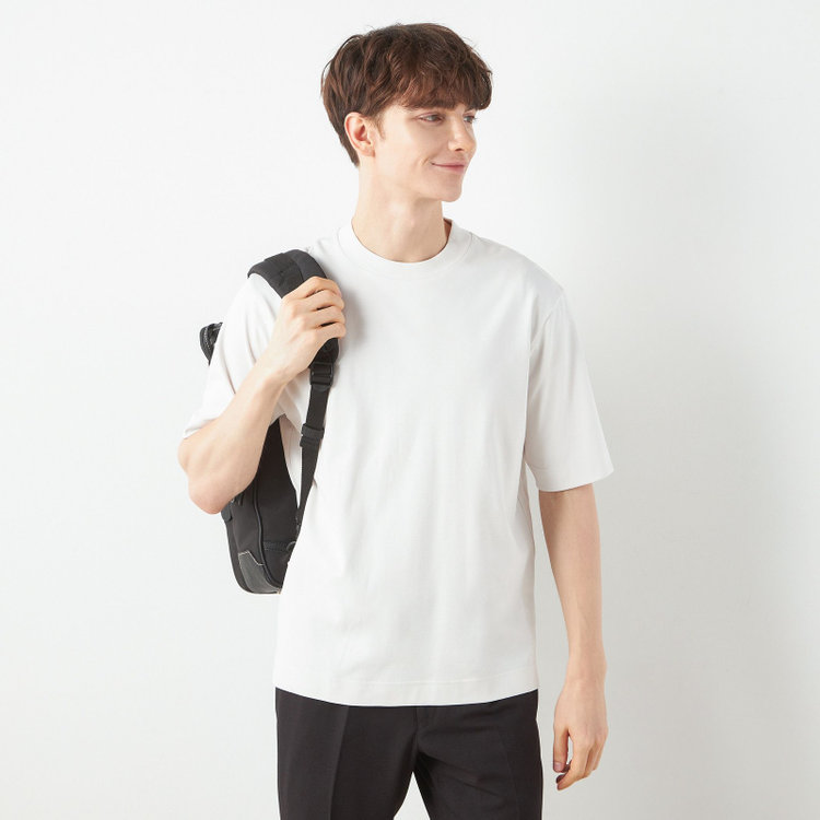 SUIT SELECT　アウトレット 【WEB限定/OUTLET/汚れ・キズ等有】 【スーツ屋が作った】BIZ Tシャツ/ベージュ 茶淡色