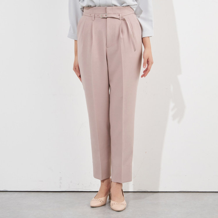 シルバーライン 【SILVER LINE】【年間】1釦シングルパンツスーツ/ピンク/ウォッシャブル/Naturemier/4S SUSTAINABILITY&ECOLOGY FABRIC/※パンツ裾上げ済仕様 赤淡色