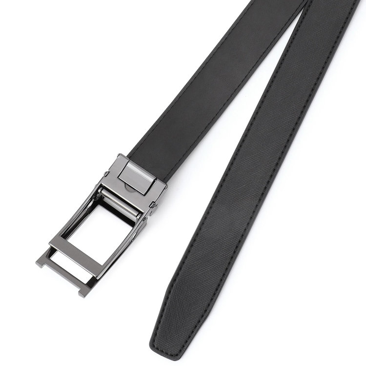 シルバーライン 【フリーアジャスト仕様/5mm間隔/32段階】バックルベルト 3.0cm幅/ブラック(ウエスト94cmまで対応) 黒