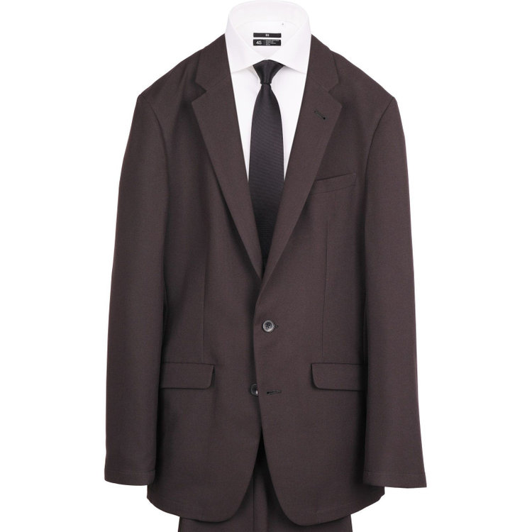 ブラックライン 【WEB限定/OUTLET】【発送在庫あり】【BL/4S WORK】【WEB限定】【年間】2釦シングルスーツ 0タック/ブラック/ドローコード&ウエストシャーリング/※パンツ裾上げ済仕様 ブラック系(黒)