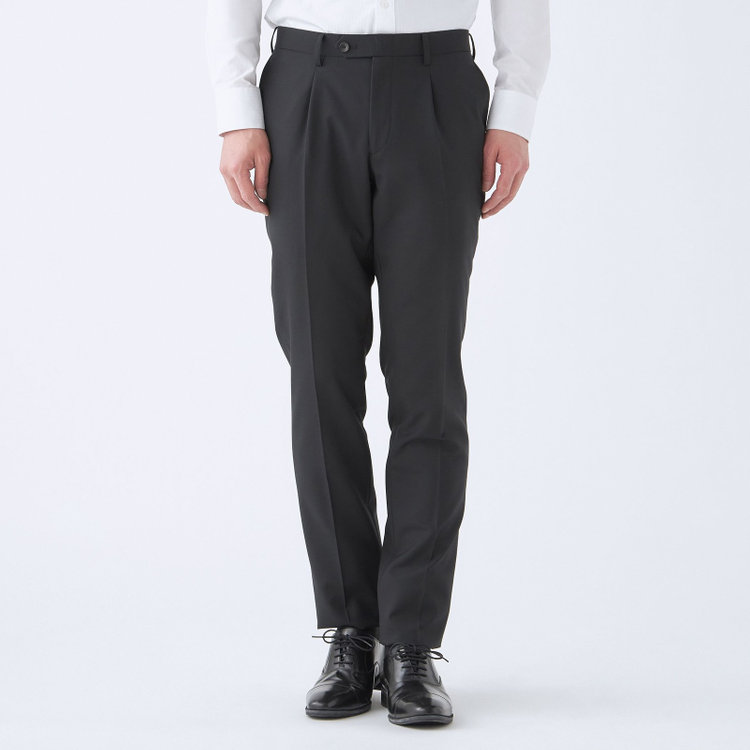 シルバーライン 【CLASSICO TAPERED】【年間】2釦シングルスーツ 1タック/ブラック/パンツウォシャブル/※裾上げ必要 黒
