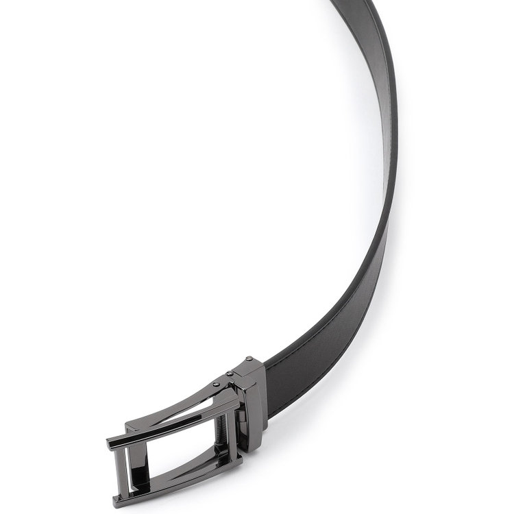 シルバーライン 【フリーアジャスト仕様/5mm間隔/32段階】バックルベルト 3.0cm幅/ブラック(ウエスト94cmまで対応) 黒