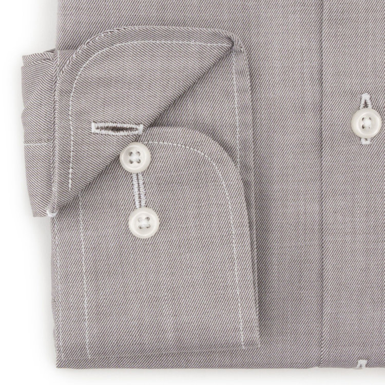 ブラックライン 【発送在庫あり】【BLACK LINE】【形態安定】タブカラードレスワイシャツ/ブラウン 茶中間