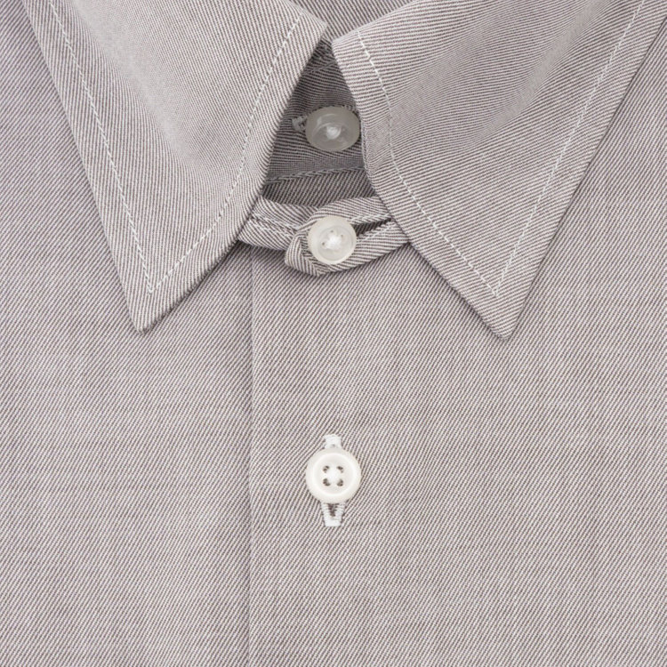 ブラックライン 【発送在庫あり】【BLACK LINE】【形態安定】タブカラードレスワイシャツ/ブラウン 茶中間