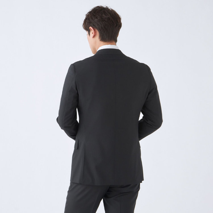 シルバーライン 【CLASSICO TAPERED】【年間】2釦シングルスーツ 1タック/ブラック/パンツウォシャブル/※裾上げ必要 黒