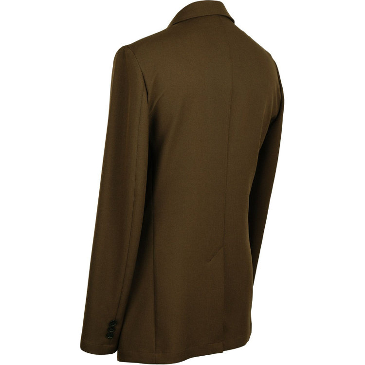 ブラックライン 【WEB限定/OUTLET】【発送在庫あり】【BL/4S WORK】【WEB限定】【年間】2釦シングルスーツ 0タック/カーキ/ドローコード&ウエストシャーリング/※パンツ裾上げ済仕様 カーキ系(濃緑)