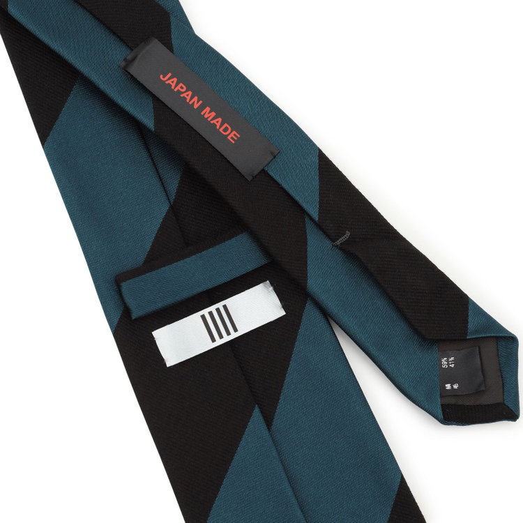 シルバーライン 【SILVER LINE】シルクウールストライプネクタイ 8.5cm幅/ブルー/JAPAN MADE その他
